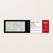 Auto-engine, automatische mechanisme en reparaties visitekaartje (Binnenkant ongevouwen)