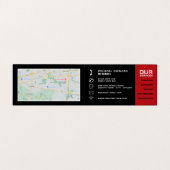 Auto-engine, automatische mechanisme en reparaties visitekaartje (Binnenkant ongevouwen)