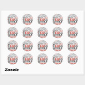 Auto-enthousiast Word Cloud Ronde Sticker (Vel)