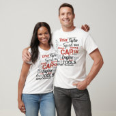 Auto-enthousiast Word Cloud T-shirt (Unisex)
