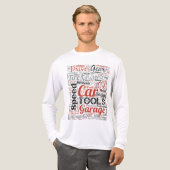 Auto-enthousiast Word Cloud Tri-Blend Shirt (Voorkant)