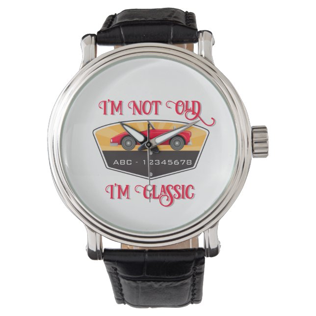  Auto Enthusiast Tijdstuk Gift Horloge (Voorkant)