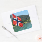 Auto ferry in Noorwegen foto sticker (Envelop)