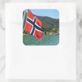 Auto ferry in Noorwegen foto sticker (Tas)