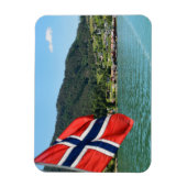 Auto ferry in Noorwegen rechthoekige magneet (Verticaal)