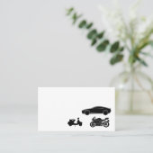 Auto-fiets scooter Transport Courier Drive Visitekaartje (Staand voorkant)