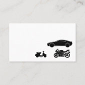 Auto-fiets scooter Transport Courier Drive Visitekaartje (Achterkant)