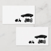 Auto-fiets scooter Transport Courier Drive Visitekaartje (Voorkant / Achterkant)