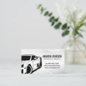 Auto Front Uitzicht Logo | Drivera Side Uitzicht Visitekaartje (Staand voorkant)