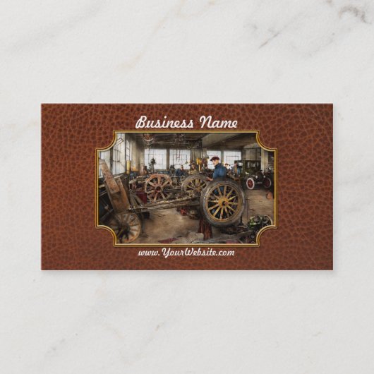 Auto - Garage - Blauwe kraag 1923 Visitekaartje (Voorkant)