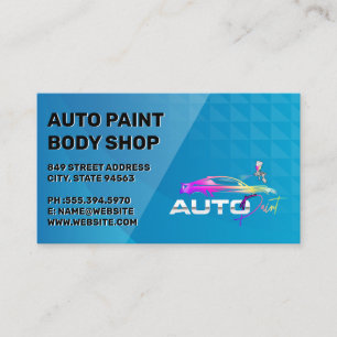 Auto Garage Shop Autodiensten Visitekaartje