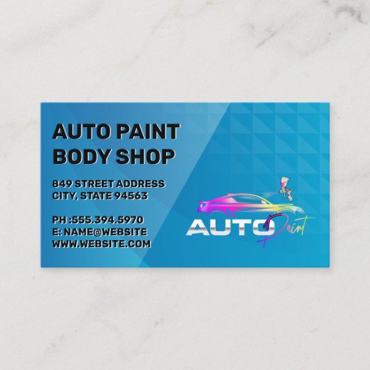 Auto Garage Shop | Autodiensten Visitekaartje (Voorkant)
