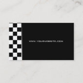 Auto Garage Visitekaartje Racing Gray (Achterkant)