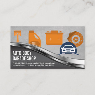 Auto Garage Winkelen Automobieldiensten Visitekaartje