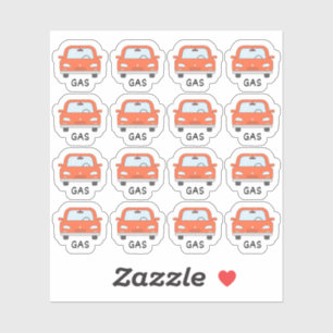 Auto Gas Tanken Herinnering Bujo Planner Sticker