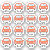 Auto Gas Tanken Herinnering Bujo Planner Sticker (Voorkant)