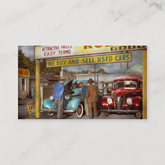 Auto - Gebruikt - De verkoopschaal 1939 Visitekaartje (Achterkant)