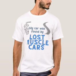 Auto gevonden op verloren spierauto t-shirt