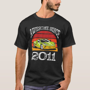 Auto Geweldige sinds 2011 11e verjaardag elf jaar  T-shirt