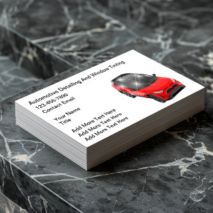 Auto Glas en Autodetailing Visitekaartje