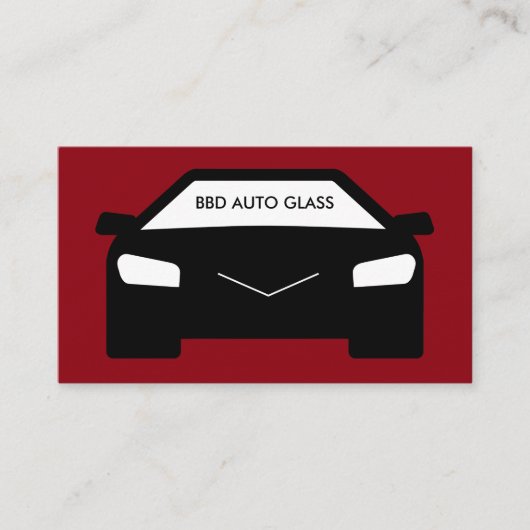 Auto Glas En Tinting Visitekaartje (Voorkant)