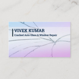 Auto glas reparatie visitekaartje
