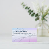 Auto glas reparatie visitekaartje (Staand voorkant)