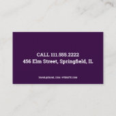 Auto glas reparatie visitekaartje (Achterkant)