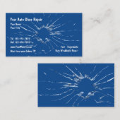 Auto Glass Repair Blauwe Visitekaartjes (Voorkant / Achterkant)