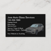 Auto Glass Repair Replace Service Visitekaartje (Voorkant)