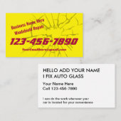 Auto Glass Reparatie en Vervang Visitekaartjes (Voorkant / Achterkant)