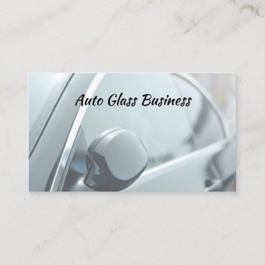 Auto Glass Tinting Repair Business Visitekaartje (Achterkant)