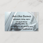 Auto Glass Tinting Repair Business Visitekaartje (Voorkant)