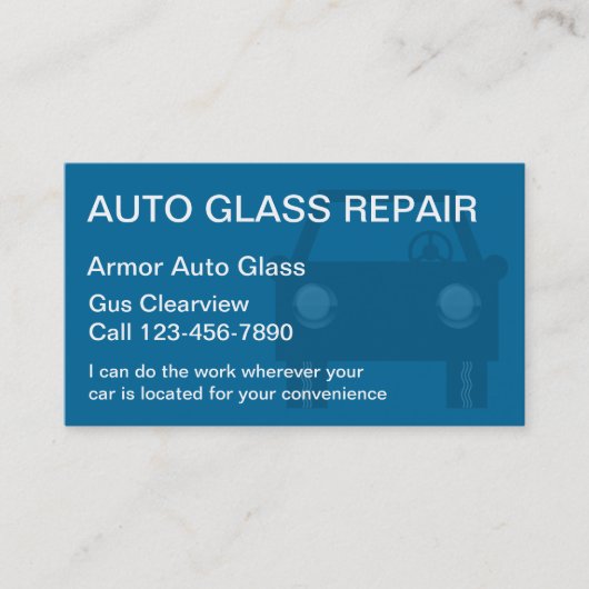 Auto Glass Visitekaartjes (Voorkant)