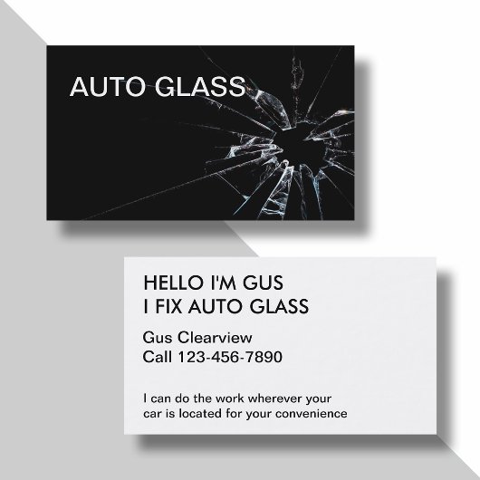 Auto Glass Visitekaartjes