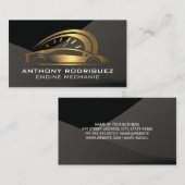 Auto Goud Metallic Logo | Sportauto Visitekaartje (Voorkant / Achterkant)