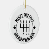 Auto Grappig Auto Racing Mechanic Handleiding Kers Keramisch Ornament (Rechts)