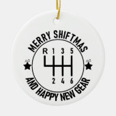 Auto Grappig Auto Racing Mechanic Handleiding Kers Keramisch Ornament (Voorkant)