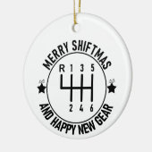 Auto Grappig Auto Racing Mechanic Handleiding Kers Keramisch Ornament (Links)