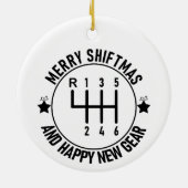 Auto Grappig Auto Racing Mechanic Handleiding Kers Keramisch Ornament (Achterkant)