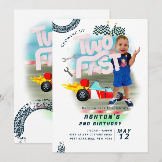 Auto groeit snel op kaart (Voorkant / Achterkant)