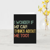 Auto Guy Mechanic Vaders Dag Papa Mannen auto-onde Kaart (Gele Bloem)