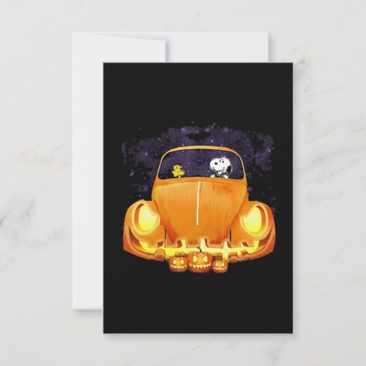 auto Halloween Kaart (Voorkant)
