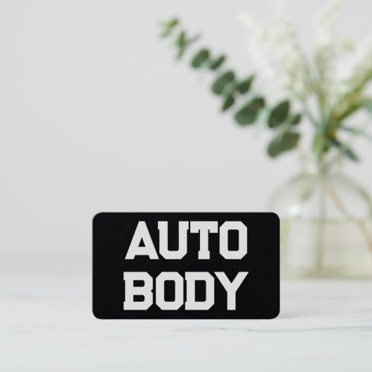 Auto hoofdtekst visitekaartje (Staand voorkant)