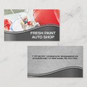 Auto hoofdtekst | Werknemer Spray-schilderij Auto Visitekaartje (Voorkant / Achterkant)