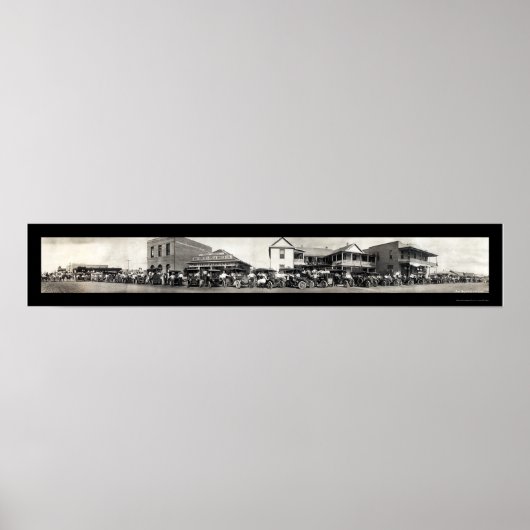 Auto Horse San Benito, TX. Foto 1911 Poster (Voorkant)