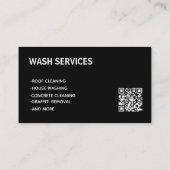Auto & Huis Power Wassen QR Visitekaartje (Achterkant)