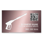 Auto & Huisdruk Wassen Custom QR Magnetisch Visitekaartje (Voorkant)