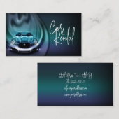 Auto Huren Blue Flame Auto Rent Service Visitekaartje (Voorkant / Achterkant)