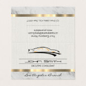 Auto Icon Metallic Trim Visitekaartje (Buitenkant ongevouwen)